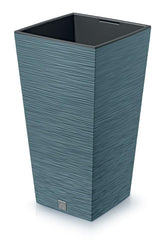 Prosperplast Furu Square Planter 24x24x45cm - Scandinavian Blue